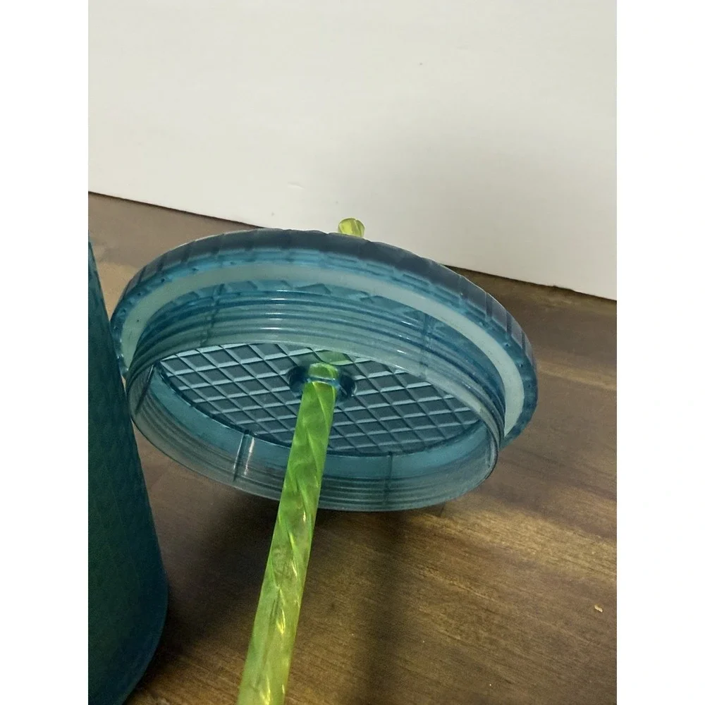 Starbucks 2022 Mountain Dew Green Yellow Blue 24oz Grid Cold Cup Tumbler